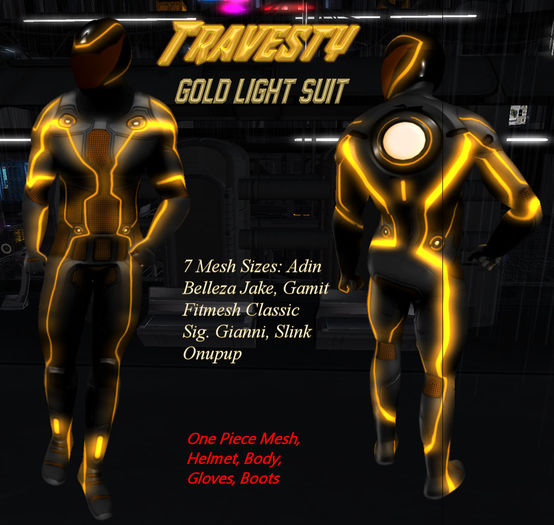 Travesty Gold Light Suit
