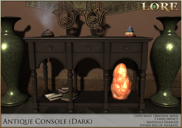 {LORE} Antique Console (dark)