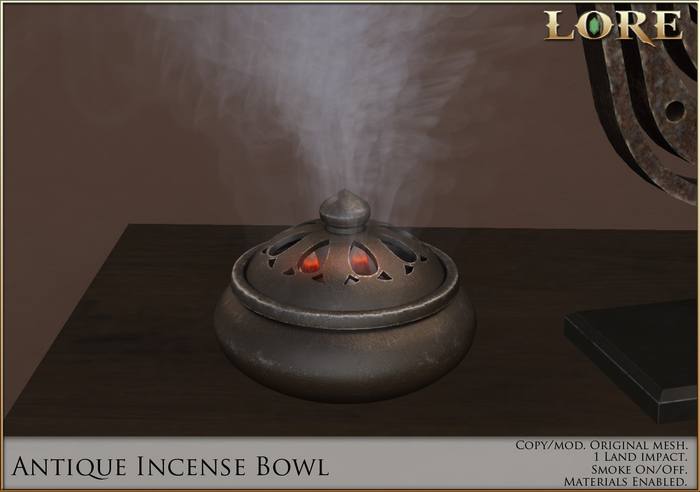 {LORE} Antique Incense Bowl