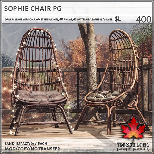 Trompe Loeil - Sophie Chair PG [mesh]