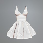 Snow Wild Rose Slink Dress