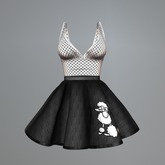 Umbrella Poodle Slink Dress