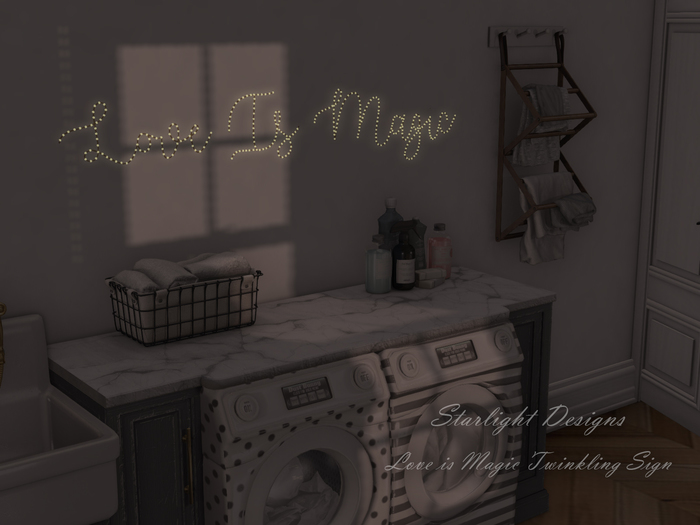 Starlight Designs - Love is Magic Twinkle Sign.