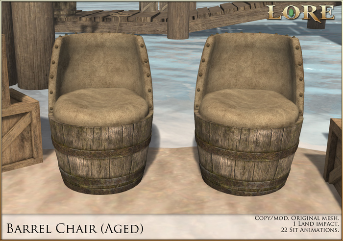 {LORE} Barrel Chair (aged)