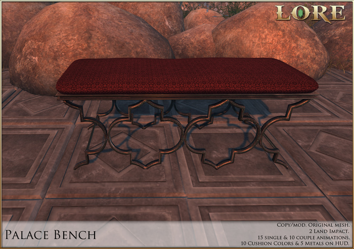 {LORE} Palace Bench 