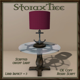 Ship Wheel Table w Lamp B13