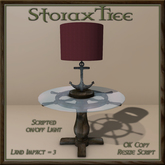 Ship Wheel Table w Lamp B10