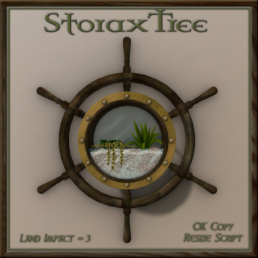 Ship Wheel Planter B17