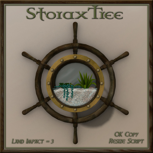 Ship Wheel Planter B9