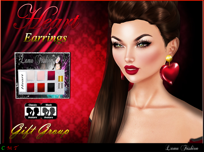 -Lamu Fashion-Earrings Heart
