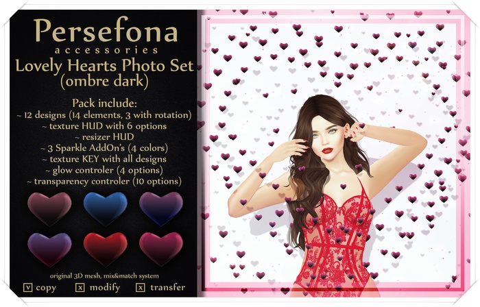 Persefona Lovely Hearts (ombre darks)