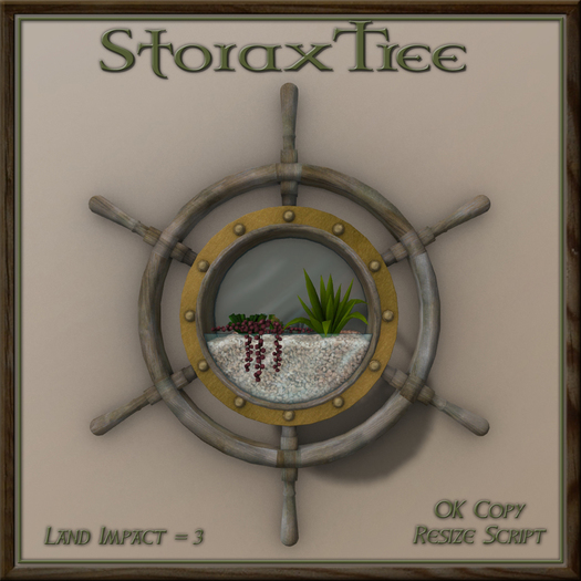 Ship Wheel Planter A10