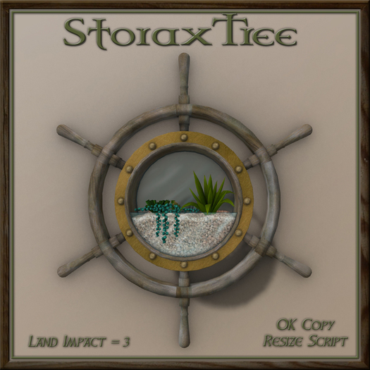 Ship Wheel Planter A9