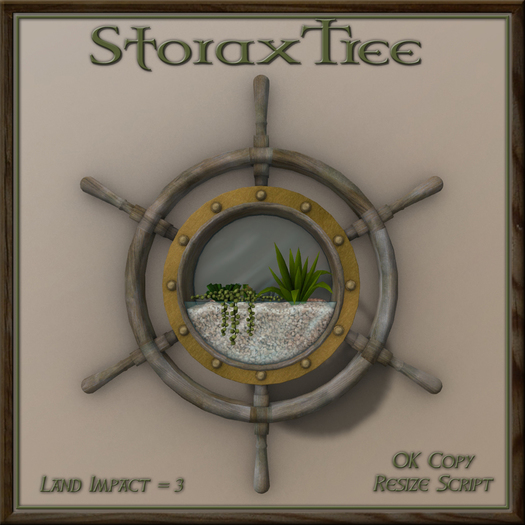 Ship Wheel Planter A7