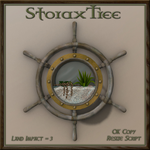 Ship Wheel Planter A4