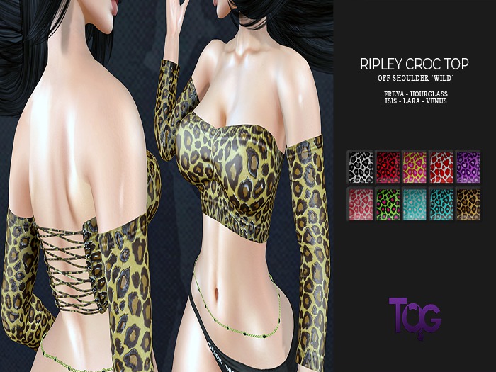ToG .::. Ripley Off Shoulder Croc Top <Wild>  Box