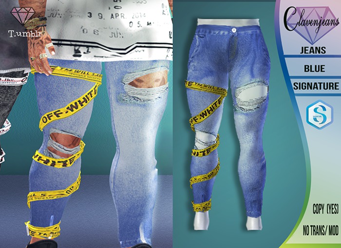 BX {T.umblr } ClavenJeans -Blue