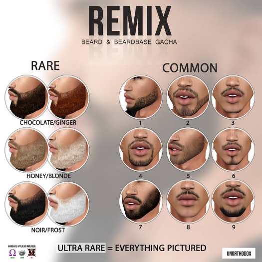 Unorthodox Remix Beardbase Xtras--2 [bag] *Common