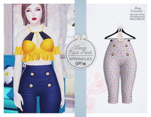 The Secret Store - Fannie Capri Pants - Maitreya Lara, Belleza Freya, Slink Hourglass - Sprinkles