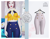 The Secret Store - Fannie Capri Pants - Maitreya Lara, Belleza Freya, Slink Hourglass - Dove
