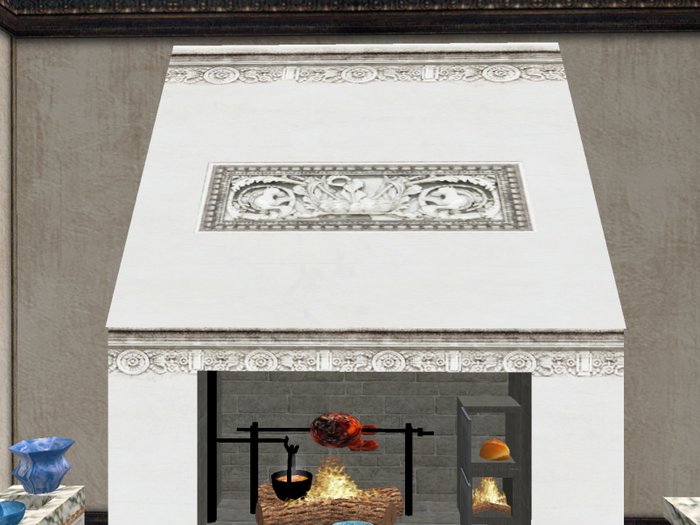 Pompador Baroque Cooking Fireplace