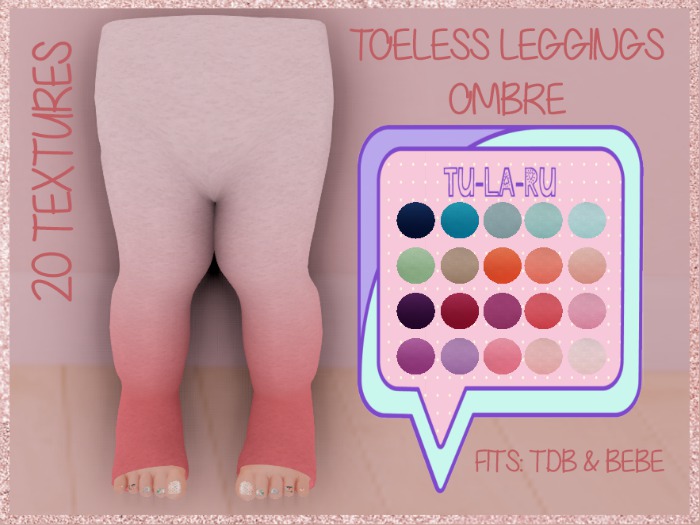 [Tu-La-Ru] Toeless Leggings Ombre *FATPACK*