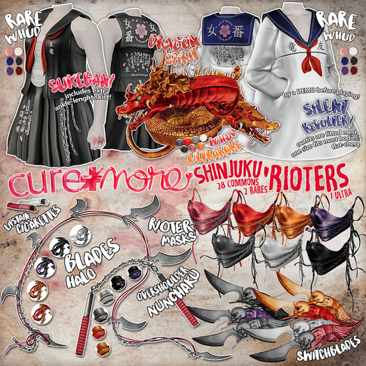 CUREMORE / Shinjuku Rioters / Rioter Mask / PINK