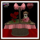 Valenttine's - Red Basket with Chocolates