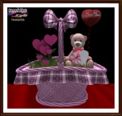 Valenttine's - Pink Basket with Chocolates