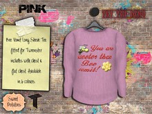 < SP > Bee Vomit Long Sleeved Tee for Tweenster - Pink
