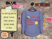 < SP > Bee Vomit Long Sleeved Tee for Tweenster - Blue