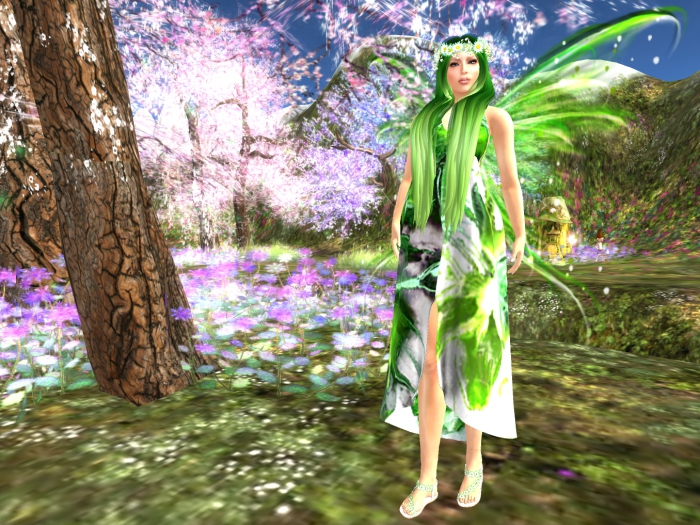 TFF Watercolor Fairy in Green