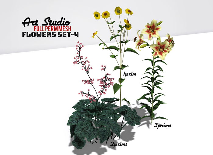 Art Studio.FULL PERM - Flowers Set- 4