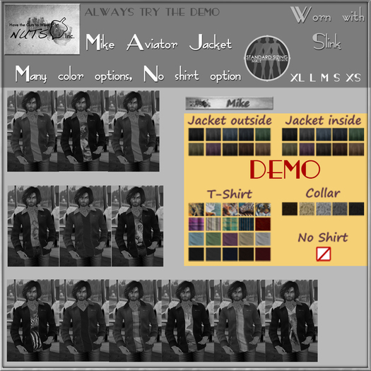 NUTS Inc - Mike Aviator Jacket DEMO - Wear/Add me