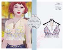 The Secret Store - Ella Crop Top - Maitreya Lara, V-Tech Flatchest, Belleza Freya, Slink Hourglass -Fireflies
