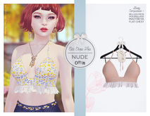 The Secret Store - Ella Crop Top - Maitreya Lara, V-Tech Flatchest, Belleza Freya, Slink Hourglass -Nude