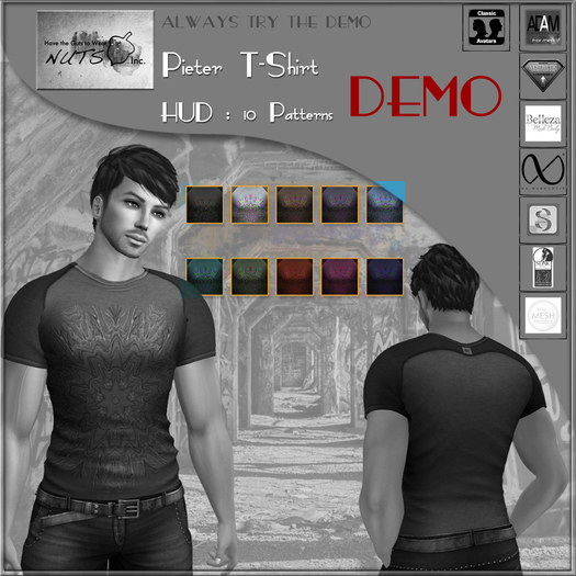 NUTS Inc - Pieter T-Shirt DEMO - Wear/Add me