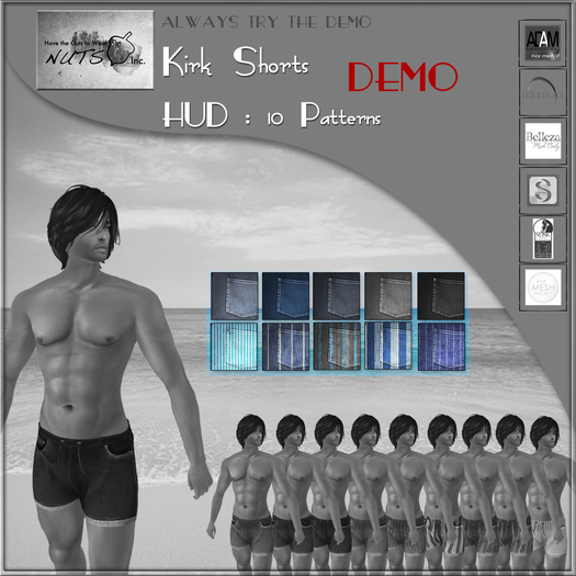NUTS Inc - Kirk Shorts DEMO - Wear/Add me