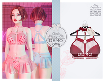 The Secret Store - Estelle Strappy Bra - Maitreya Lara, V-Tech Flatchest, Belleza Freya, Slink Hourglass - DEMO