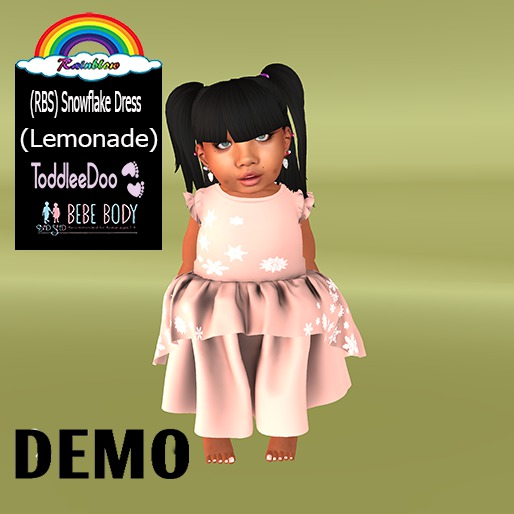 (RBS) Snowflake Dress(Lemonade)DEMO- (WEAR)