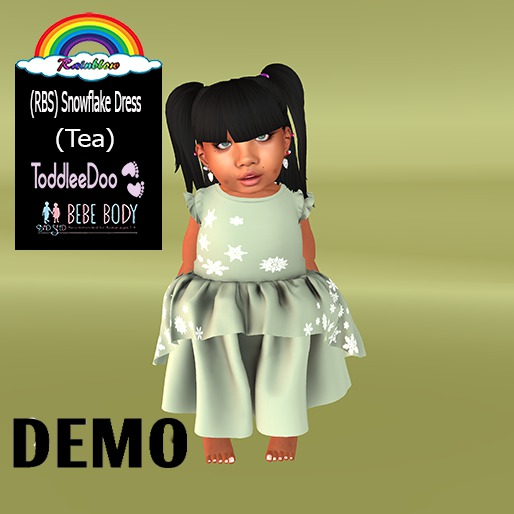 (RBS) Snowflake Dress (Tea)) DEMO- (WEAR)