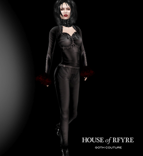 RFyre Gothic Artisan For Women in Black