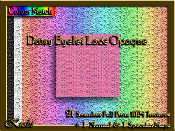 !Kushi! DaisyEyeletLaceOPAQUE Textures -WearToUnpack