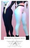- FOX & CROW - Valeria Basic Leggings - Navy - Materials Enabled with HUD - Maitreya Belleza Slink