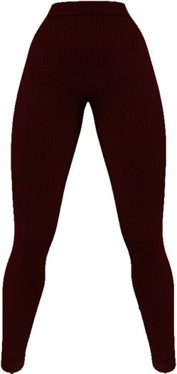 - FOX & CROW - Valeria Basic Leggings - Maroon - Materials Enabled with HUD - Maitreya Belleza Slink
