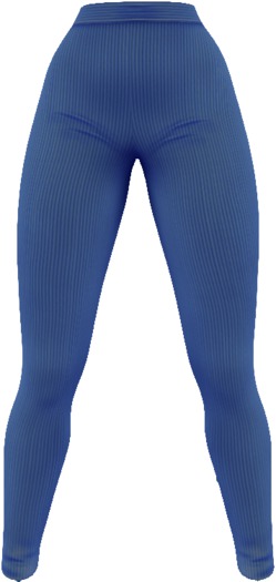 - FOX & CROW - Valeria Basic Leggings - Blue - Materials Enabled with HUD - Maitreya Belleza Slink