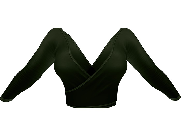 - FOX & CROW - Katja Top - Green - Materials Enabled with HUD - Maitreya Belleza Slink