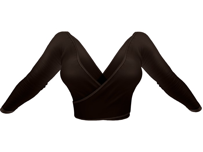 - FOX & CROW - Katja Top - Brown - Materials Enabled with HUD - Maitreya Belleza Slink