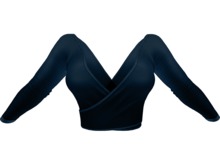 - FOX & CROW - Katja Top - Blue -Materials Enabled with HUD - Maitreya Belleza Slink