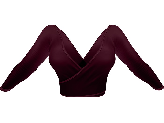 - FOX & CROW - Katja Top - Berry - Materials Enabled with HUD - Maitreya Belleza Slink